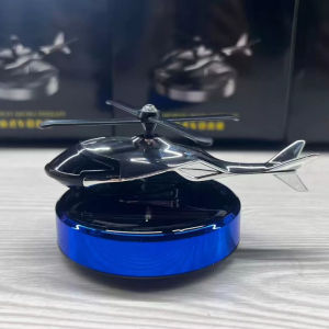 Auto Solar Perfume Power Car Freshner Rotating Aircraft Automatic Air Helicopter Decoration