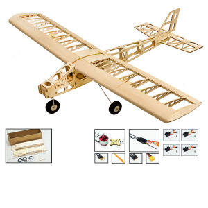 1300mm Balsa Wood RC Airplane Kit Laser Cut Fixed Wing Trainer - Easy DIY Building Model for Beginners
