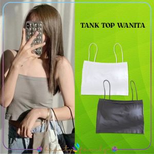 BF-P263 Tank Top Crop Tali Spagheti Tanpa Lengan Pakaian Dalam Polos Wanita / Basic Tanktop Sleeveless Top Tengtop Fashion