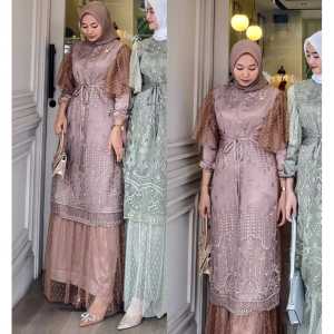 BEST SELLER Aliyah Dress Bahan Silk mix Brukat Premium Gamis Wanita Terbaru Gamis Lebaran Gamis Kondangan Wanita Dress Muslim Wanita Terbaru