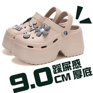 [Free Shipping] Thick-Soled Clogs For Women Outdoor Slippers For Women Summer Home Shoes For Women CoupleS EVA Slippers WomenS Sandals