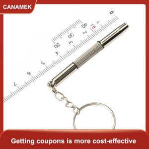 【CANAMEK 】 3 In 1 Eyeglass Screwdriver Portable Keychain Screwdriver Watch Repair Kit Tools