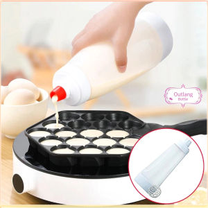 Multi Use Pancake Batter Dispenser Bottle With Mixing Ball For Smooth Consistency Perfect For Muffins Waffles Omelets And Baking No Clumps OL