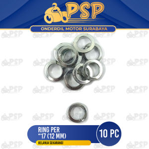 Ring Per "17 (12mm) Per Pak Isi 10 PC - Reng Pir Peer Plat Plate Kunci 17 Diameter Dalam 12mm