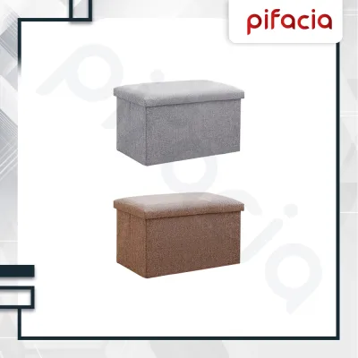 PIFACIA Kursi Box Bangku Lipat Storage Tempat Penyimpanan Mainan Barang Bangku Sofa Serbaguna