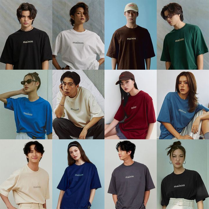 （COD） maison KEEPS | The Oversized maison Logo Tee | Unisex | เสื้อยืดทรง oversized ผ้านุ่มพิเศษ