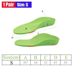 SRIEI 1Pair Kids Orthopedic Arch Support Insoles Children Flat Foot Shoes Sole Comfortable Fit Foot Correction Insole