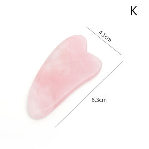 Bảng Đá Ngọc Bích Thạch Anh Hoa Hồng Tự Nhiên Tấm Ván Cạo Gió Mát Xa Dụng Cụ Mát Xa Mặt Ngọc Bích Dành Cho Mặt Cổ Lưng Cơ Thể