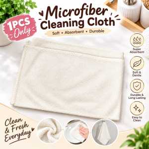 30cmX32cm Microfiber Cleaning Cloth Soft Absorbent Reusable Kitchen Bathroom Towel 1PCS Long Lasting (MS011)