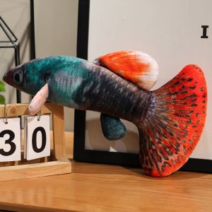 MMLUCK Thú nhồi bông Đồ chơi nhồi bông cá guppy mô phỏng Phim hoạt hình Gối ôm Búp bê nhồi bông hình cá hoạt hình Đồ chơi bạn đồng hành khi ngủ Mềm mại Gối búp bê anime cá Đồ chơi cho trẻ nhỏ