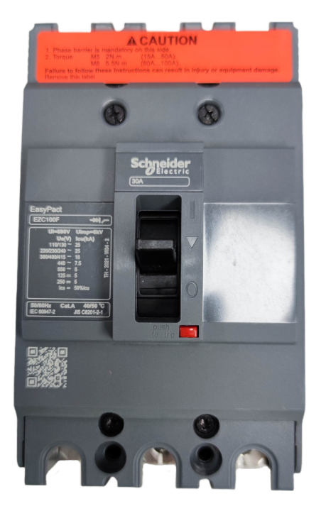 Schneider 30A 3 Pole Industrial Circuit Breaker 100AF 10KAIC 400V Easy