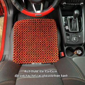 Lót ghế ô tô hạt gỗ Nhãn đệm ghế ô tô siêu thoáng mát đệm ghế massage ngăn ra mồ hôi hiệu quả