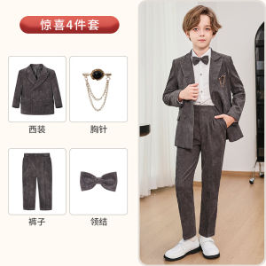 2PCS Suit Set for Boy Fashion Handsome Formal Event Host Runway Show Kid Performance Costume Children Blazer