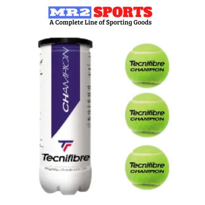 Technifibre TTB-0006 Champion ITF FFT FIT Approved Tennis Balls 3 Per Tube
