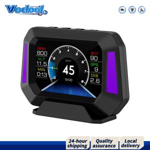 【Fast delivery】 จอแสดงผลหัวขึ้นรถยนต์แบบดิจิตอลพร้อม GPS และระบบคู่สำหรับรถยนต์ หน้าจอความสว่างสูงใช้งานง่ายและแม่นยำในการวัดความเร็ว