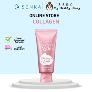 【Expiry Date : 11/25】Senka Facial Wash Perfect Whip Range : Beauty Foam | Acne Care | Berry Bright | Collagen | White Fuji Sakura