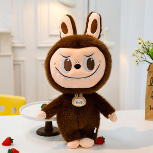 45cm Patung Labubu Zimomo Bantal Peluk Hadiah Kanak Cute Plush Soft Stuffed Doll Toy Gift 拉布布毛绒娃娃