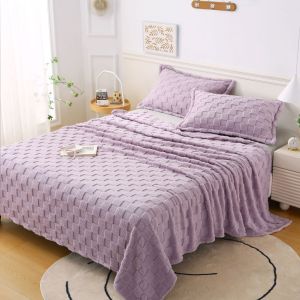 SG RumahHome® Soft Throw Sofa Blanket Lightweight Warm Fluffy Air Conditioning Quilt Queen/King Size Machine Washable Taffeta Blanket for Bed & Couch