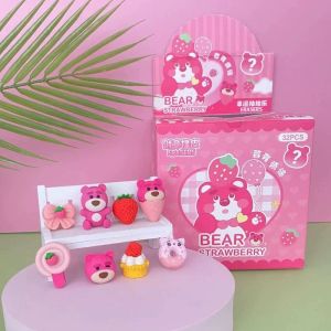 32 ถุง/กล่อง Capybara ยางลบตาบอด กระเป๋าการ์ตูน สร้างสรรค์ตัวอักษรที่ถอดออกได้สไตล์ DIY ยางลบนักเรียนอุปกรณ์ พร้อมส่ง