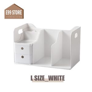 E99 Desk Drawer Organizer Shelf with Expandable Storage for Office and Home Tabletop Books Holder