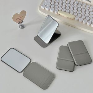 Gương da để bàn gấp gọn Cầm tay điều chỉnh độ nghiêng tuỳ ý nhiều màu cute