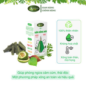 Hộp xông hơi Hương Đất Việt - Không keo kết dính -Từ thảo dược thiên nhiên giúp xông hơi phòng ngừa cảm - Hiệu quả sau 1 lần xông