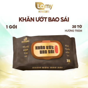 Khăn ướt bao sái lau bàn thờ EcoWipes 30 tờ/gói Hương Trầm