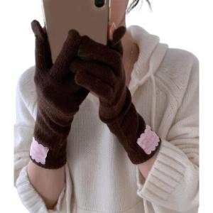 Thời trang nhãn vá găng tay cho phụ nữ thanh lịch dài Chiều dài cổ tay găng tay cho mùa đông theo mùa mặc văn phòng Làm Ấm Tay