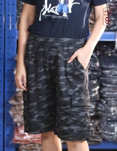 กางเกงแฟชั้นลายทหารขาสั้นสวมใส่ง่าย ใส่สบาย