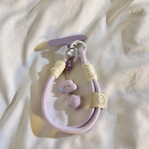 Tali Lanyard Warna-warni Antik Sederhana Liontin Rantai Ponsel Mode Trendi Warna Morandi Gelang Lanyard Ponsel Tali Gantung Gantungan Kunci Lanyard