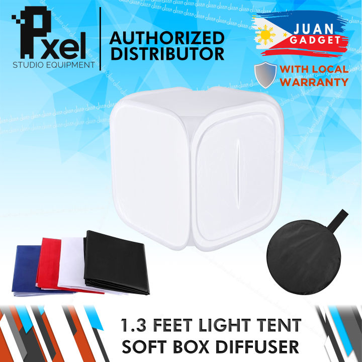 Pxel LT40 40x40cm Photo Soft Box Photography Light Tent Cube Softbox for  Camera Studio Product Photography with Backdrops JG Superstore Lazada 