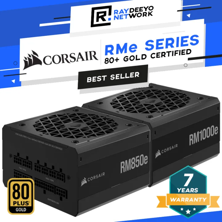 Corsair RM750e / RM850e / RM1000e 750W/850W/1000W GOLD Full Modular ATX PSU Power Supply Unit [80 Plus Gold Certified]