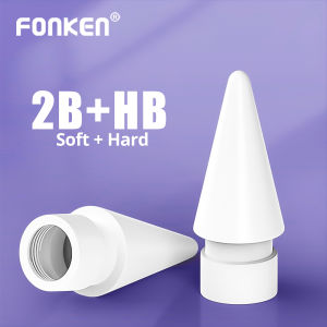 4DIN มิตร วางแผน FONKEN สำหรับ Apple ดินสอ 1st 2nd Generation Double Layer 2B & HB & เล็กน้อย ตั้งกับ Apple ดินสอ Nib