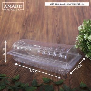Mika Bolu Gulung Lipat 22cm Isi 25 Pcs BG-03 Amaris Packaging
