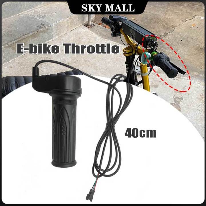 TDR Universal Twist Throttle For Electric Bicycle / E-Bike – 12V-72V, 3 Pin Connector
