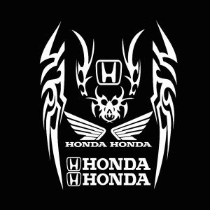 For Honda Motorcycle Stickers LOGO Reflective Sticker Decals For Honda