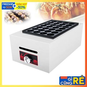 Máy làm bánh nhân bạch tuộc takoyaki 28 lỗ sử dụng gas