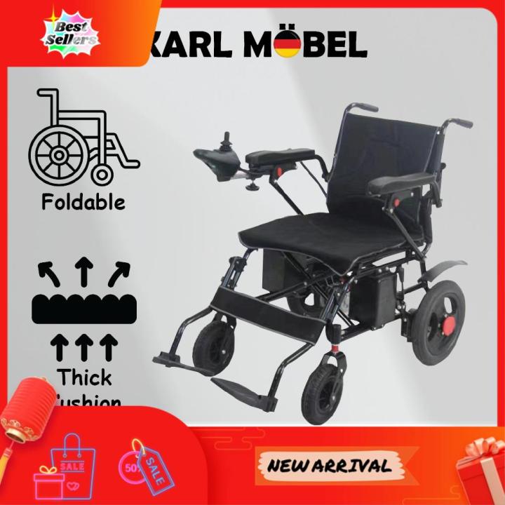 ⭐ ⭐READY STOCK⭐ ⭐ Electric Wheelchair murah Kerusi Roda Elektrik ringan Lightweight Foldable Transport Auto Motor Wheelchair Dr. Proto
