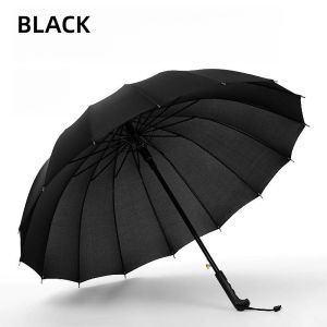 24-bone mens umbrella with long handle is reinforced and thickened with straight handle