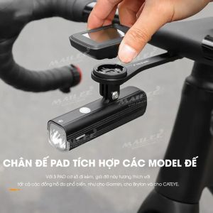 Giá đỡ đồng hồ đo/ đèn pin cho xe đạp đa năng mở rộng gắn tay lái tiết kiệm không gian chất liệu nhôm phù hợp với xe đạp touring - MLH