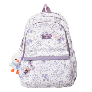 Backpack ins Cute and stylish large-capacity backpack for high school and junior high school students simple and fresh school bag for elementary school students