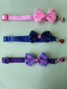 3-in-1 Pet Collar Set: AdjustableNylonAssorted colorStandard size for cat and dog.