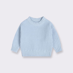 ins Hot-Selling Baby Crew Neck Sweater Infant Boys Girls Toddler Autumn Winter Loose Knitted Jacket Sweater