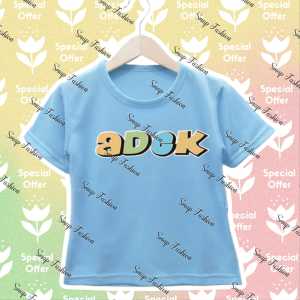 Baju/Kaos Atasan Anak Perempuan Dan Cowok KEKINIAN TREND ADEK UMUR 1-10 TAHUN