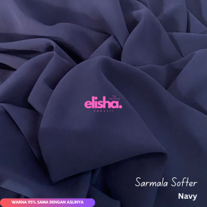 Per50cm New Sarmala Softer Premium Polos Lebar 150 cm Kain Gamis