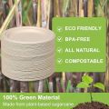 Paper Plates 10 inch, 50 Pack Compostable Plates, Eco Friendly Recycled Paper Plates, Brown Paper Plates Heavy Duty, Large Paper Plates Sturdy. 