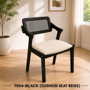 Familystar2u Wooden And Cushion Seat Dining Chair Solid Wood Suitable For Family Home Cafe Rastaurant Hotel 4007 7004