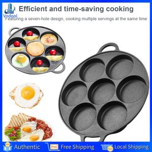 [Vodool Home Mall][Vodool Home Mall] 7/8 Hole Egg Pie Frying Takoyaki Pan Iron Non-Stick Egg Frying Pan Stuffed Pancake Pan Omelet Pancake Breakfast Maker