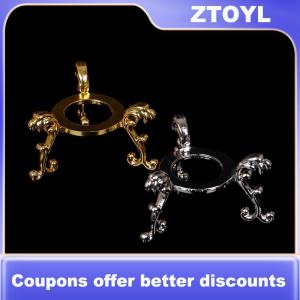 【ZTOYL】 Đế đỡ trứng đá quý trưng bày mạ vàng giá đỡ quả cầu pha lê đồ trang trí