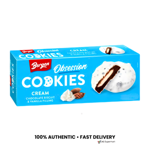 Bergen Obsession Cream & Peanut Butter Cookies 96g – Rich Creamy Peanut Snack Treats